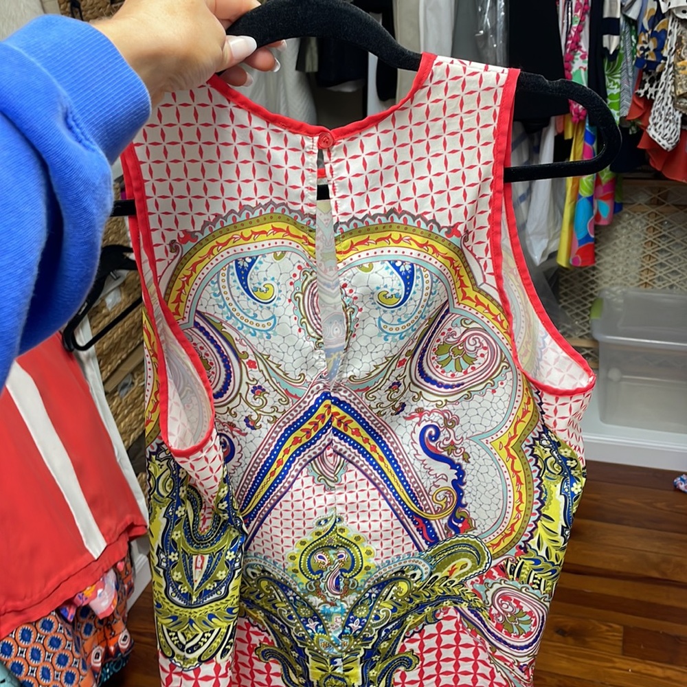 Patterned Silk Blouse - image 4